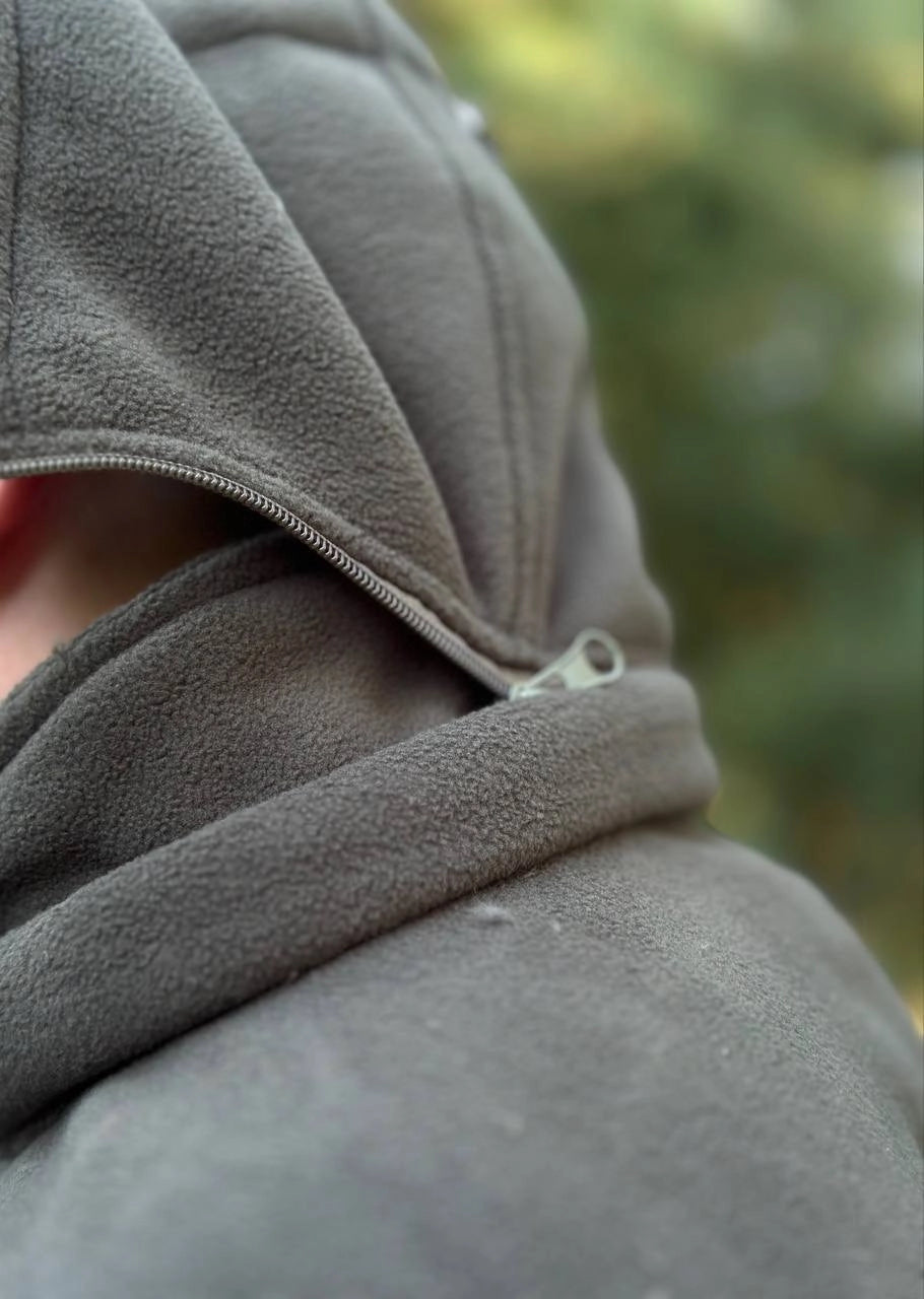 Флісова кофта на хутрі