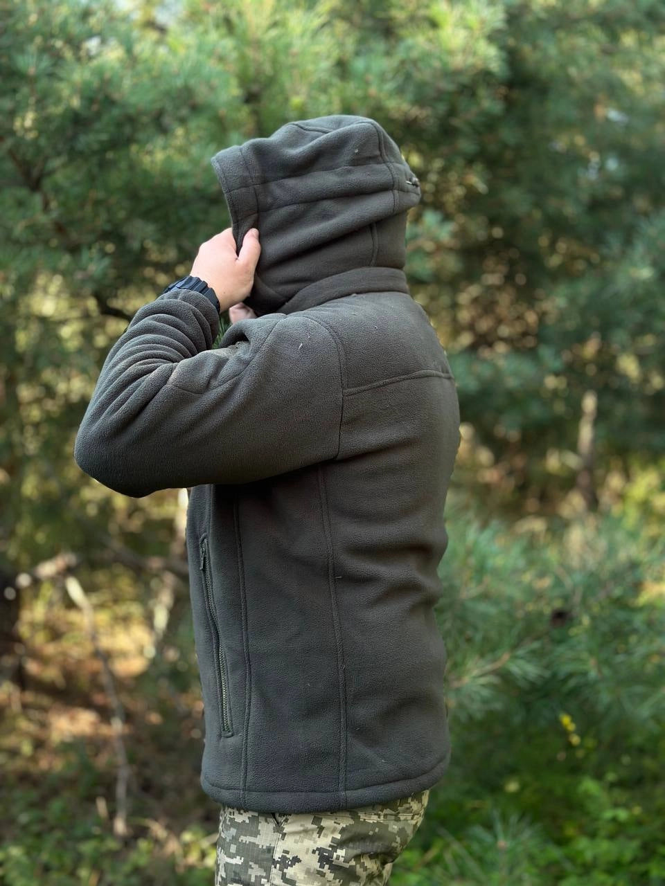 Флісова кофта на хутрі