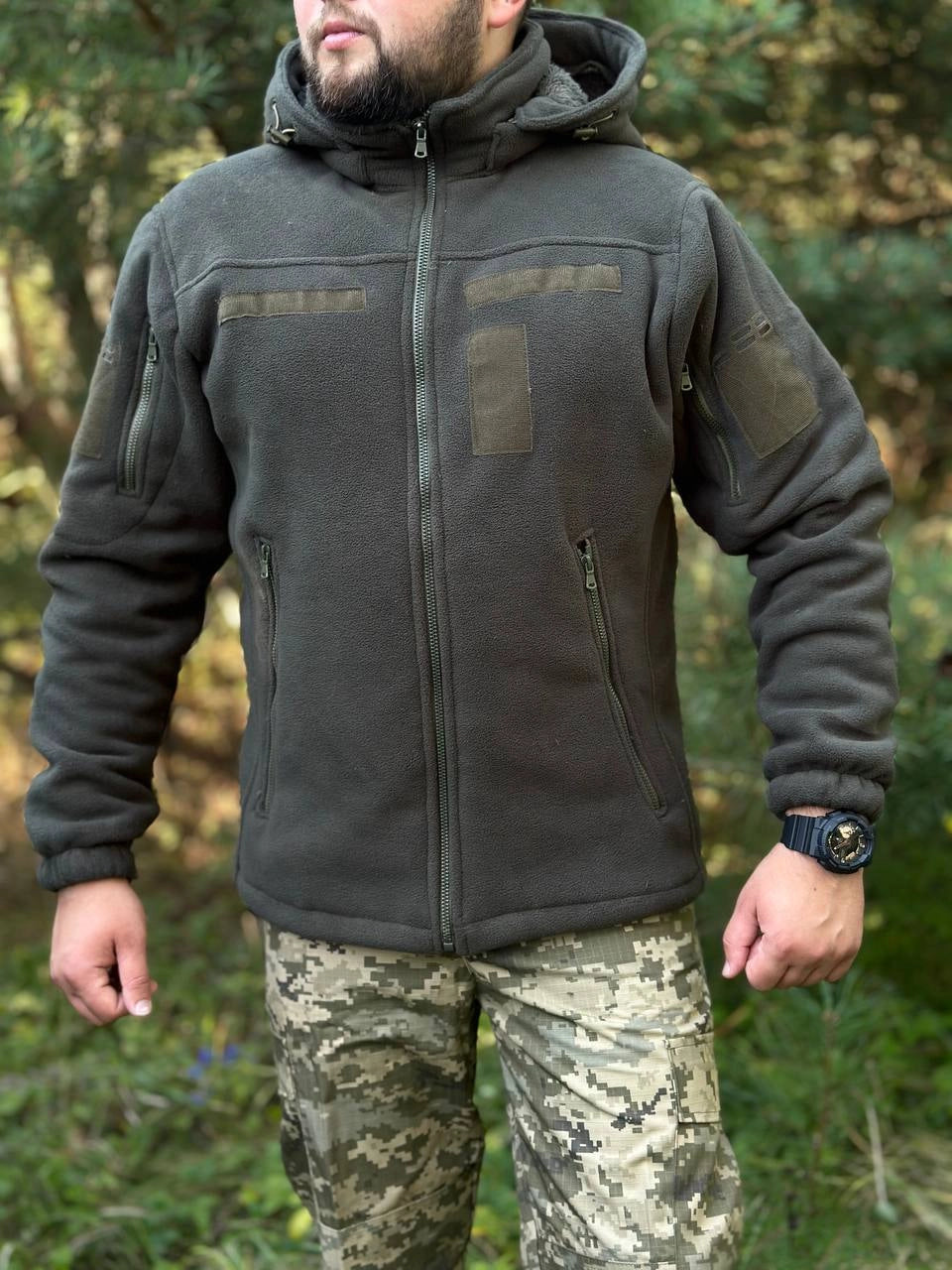 Флісова кофта на хутрі