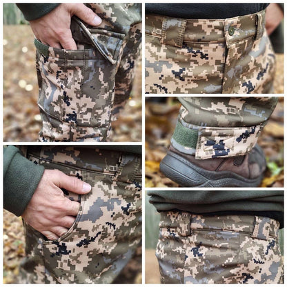 Штани софтшел на флісі до куртки софтшел omni - heat khaki XXXL купити Україна Serdenko