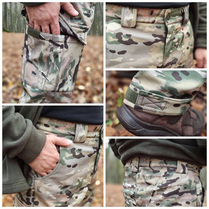 Штани софтшел на флісі до куртки софтшел omni - heat khaki ХХХХL купити Україна Serdenko