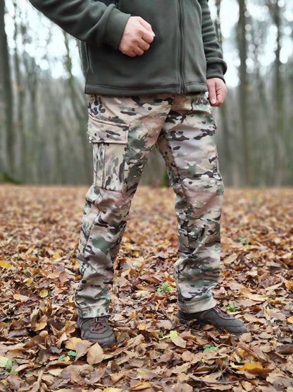 Штани софтшел на флісі до куртки софтшел omni - heat khaki L купити Україна Serdenko