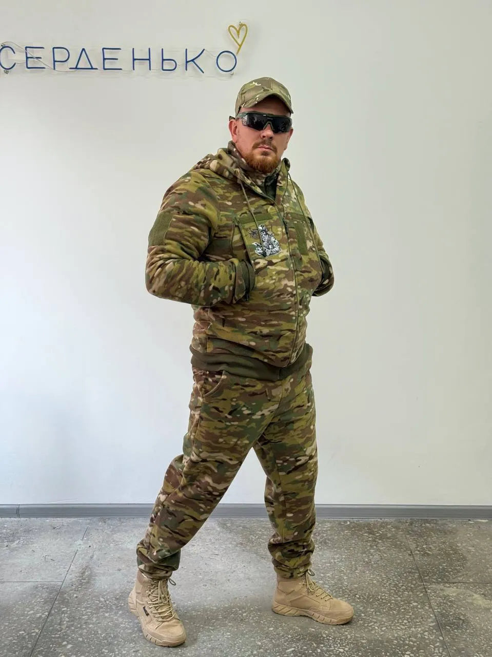 Теплий флісовий костюм