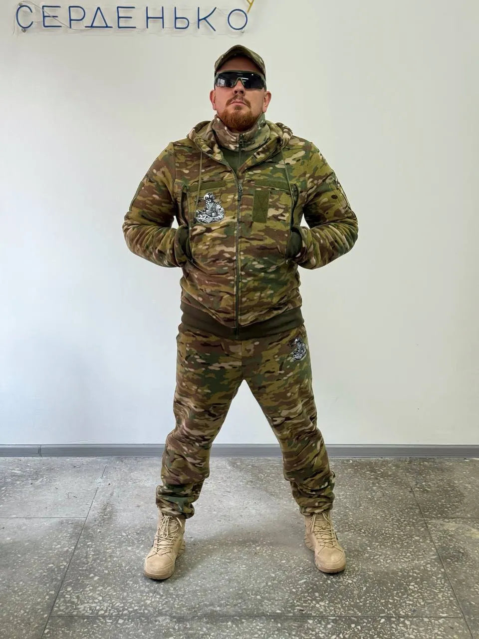 Теплий флісовий костюм