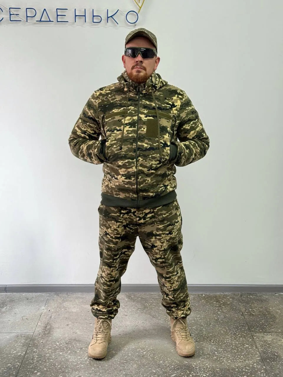 Теплий флісовий костюм