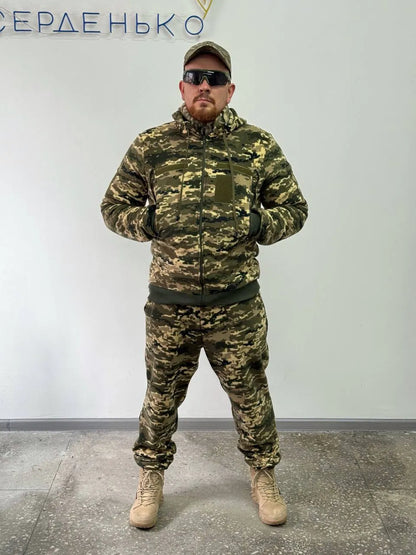 Теплий флісовий костюм