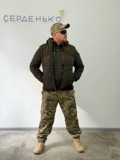 Жилетка двостороння chornyi M купити Україна Serdenko