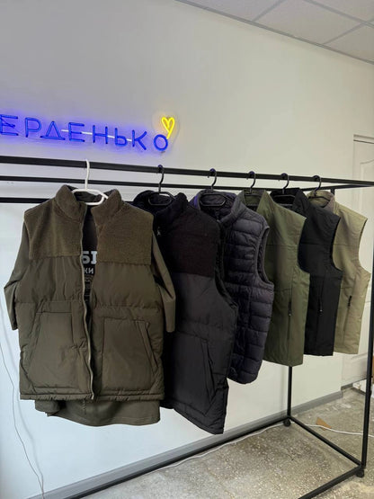 Жилетка двостороння chornyi XXL купити Україна Serdenko