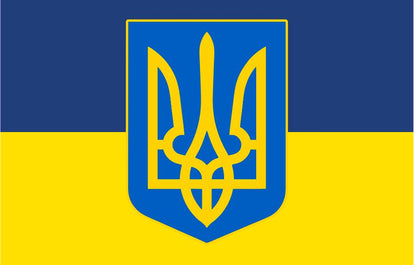 Прапор з принтом: збільшена емблема/фото (ДТФ друк)
