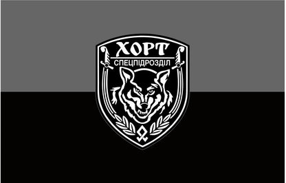 Прапор з принтом: збільшена емблема/фото (ДТФ друк)