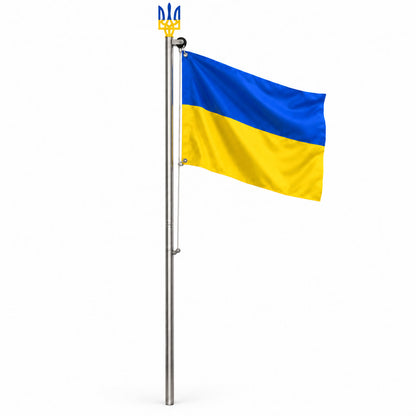 Флагшток нержавіюча сталь з тризубом