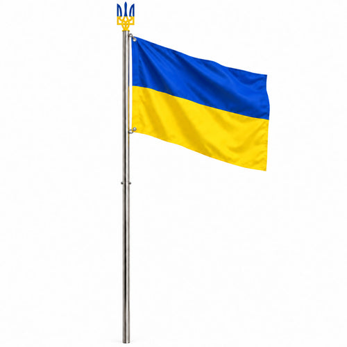 Флагшток нержавіюча сталь з тризубом