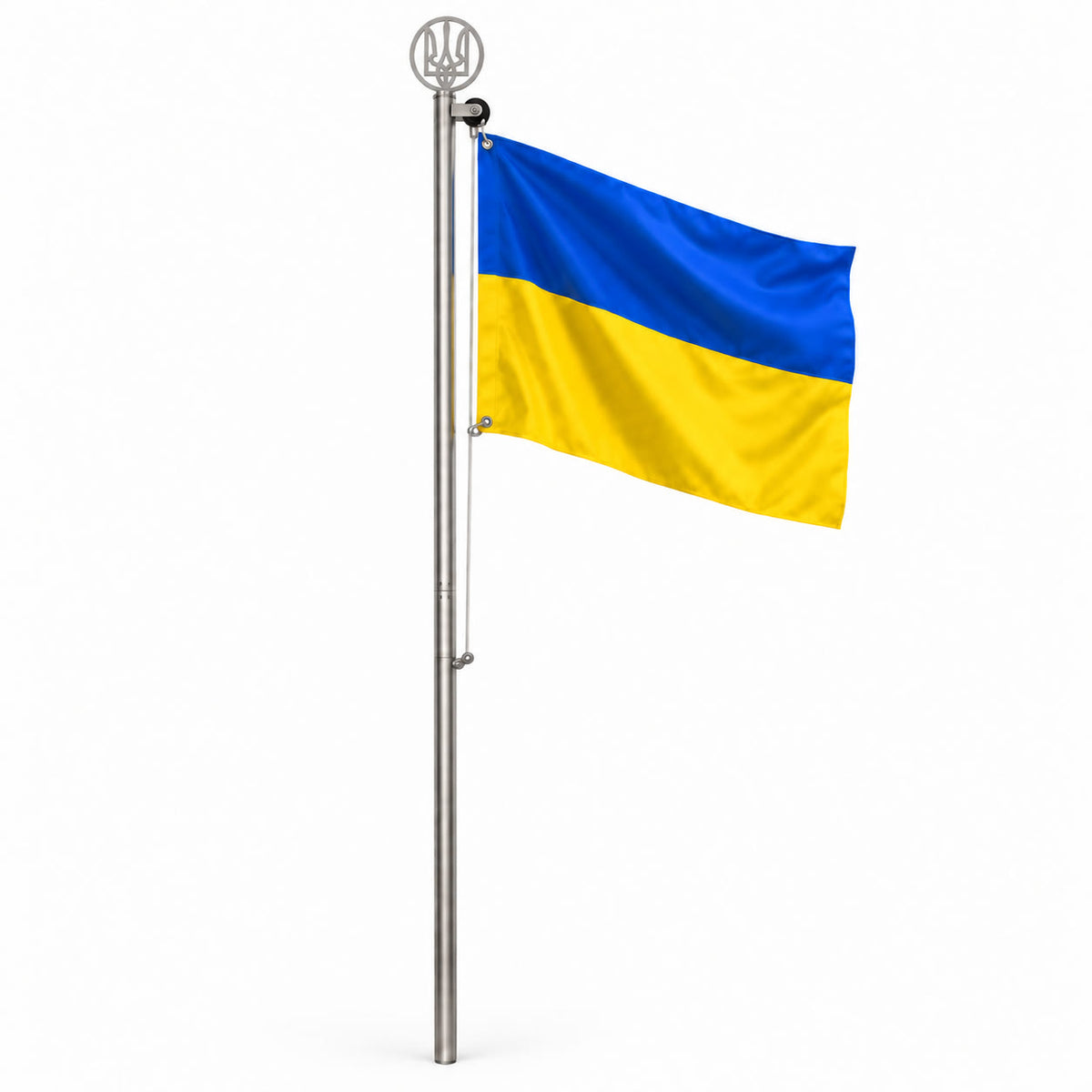 Флагшток нержавіюча сталь з тризубом
