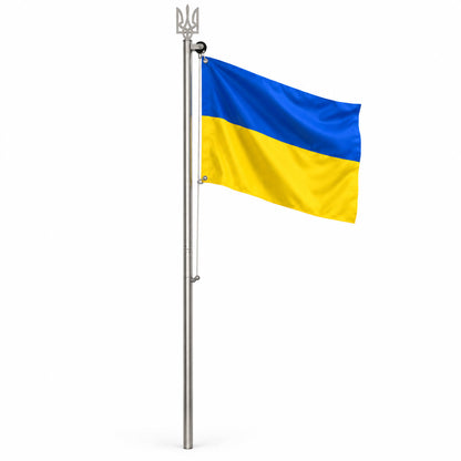 Флагшток нержавіюча сталь з тризубом