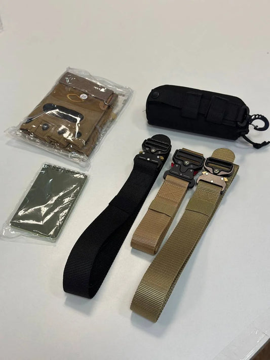 Тактичний нейлоновий пояс з металевою пряжкою